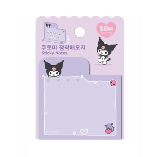Sanrio Characters Sticky Memo Pad - Kuromi