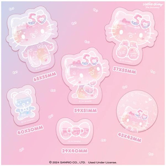 Sanrio Phone Deco Sticker - Hello Kitty 50Th Anniversary