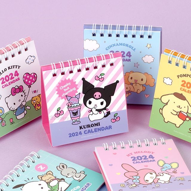 2024 Sanrio Desk Calendar - Kuromi - Kawaii Co.
