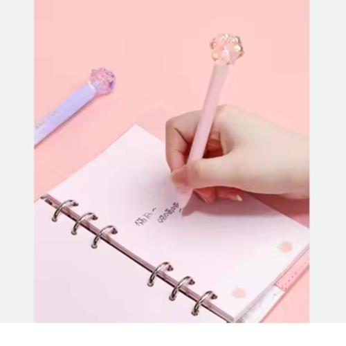 Crystal Cat Paw Gel Pen