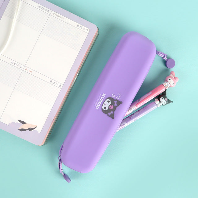 Sanrio Characters Silicone Pencil Case - Kuromi