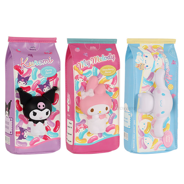 Sanrio Characters Milk Pack Squishy Pen Case - Kuromi