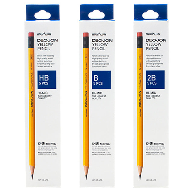 Deojon Yellow Pencil 5Pieces Set – Hb
