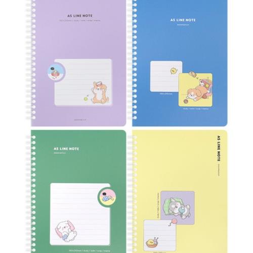 Sleeping Dog A5 Spring Notebook