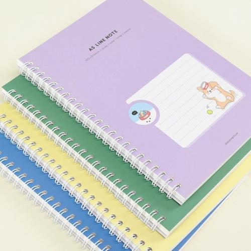 Sleeping Dog A5 Spring Notebook