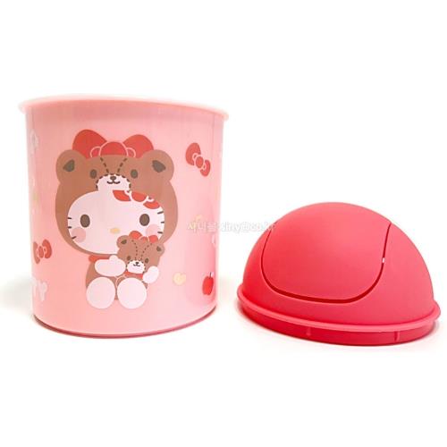 Sanrio Medium Desk Trash Can With Swing Lid - Hello Kitty