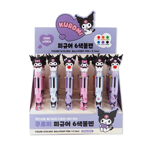 Sanrio Kuromi 6-Color Ballpoint Pen