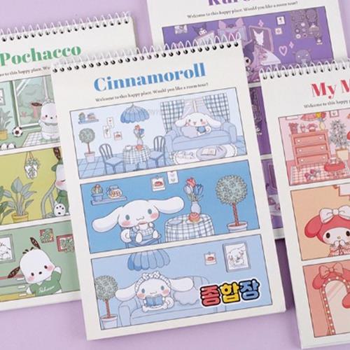 Sanrio Characters Room Unruled Top Bounded Notepad