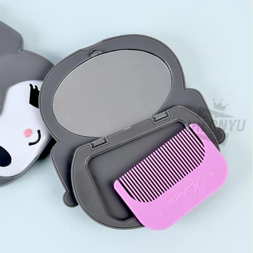 Sanrio Kuromi Twinkle Face Comb & Mirror