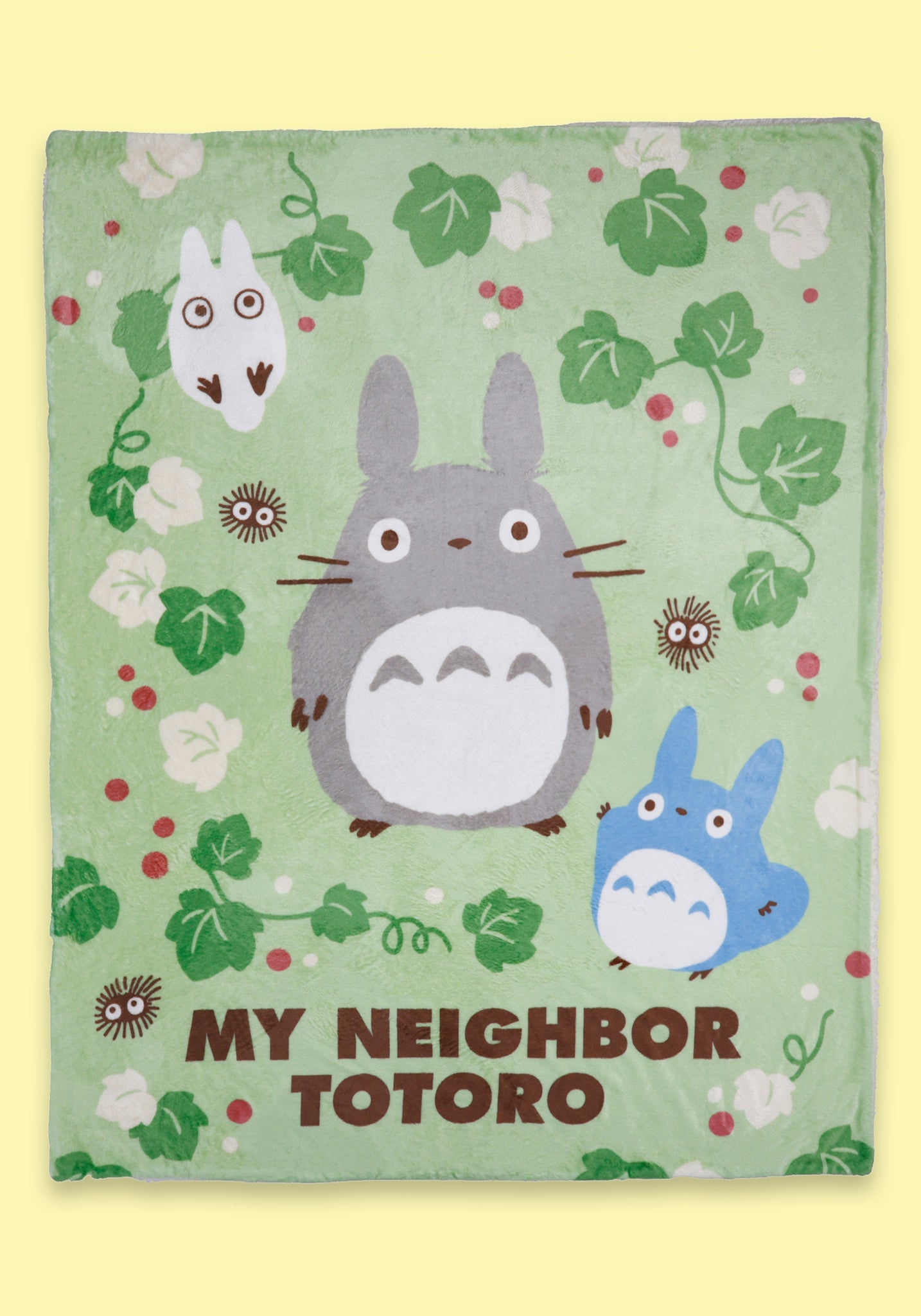 Studio Ghibli Totoro Faux Shearling Throw Blanket