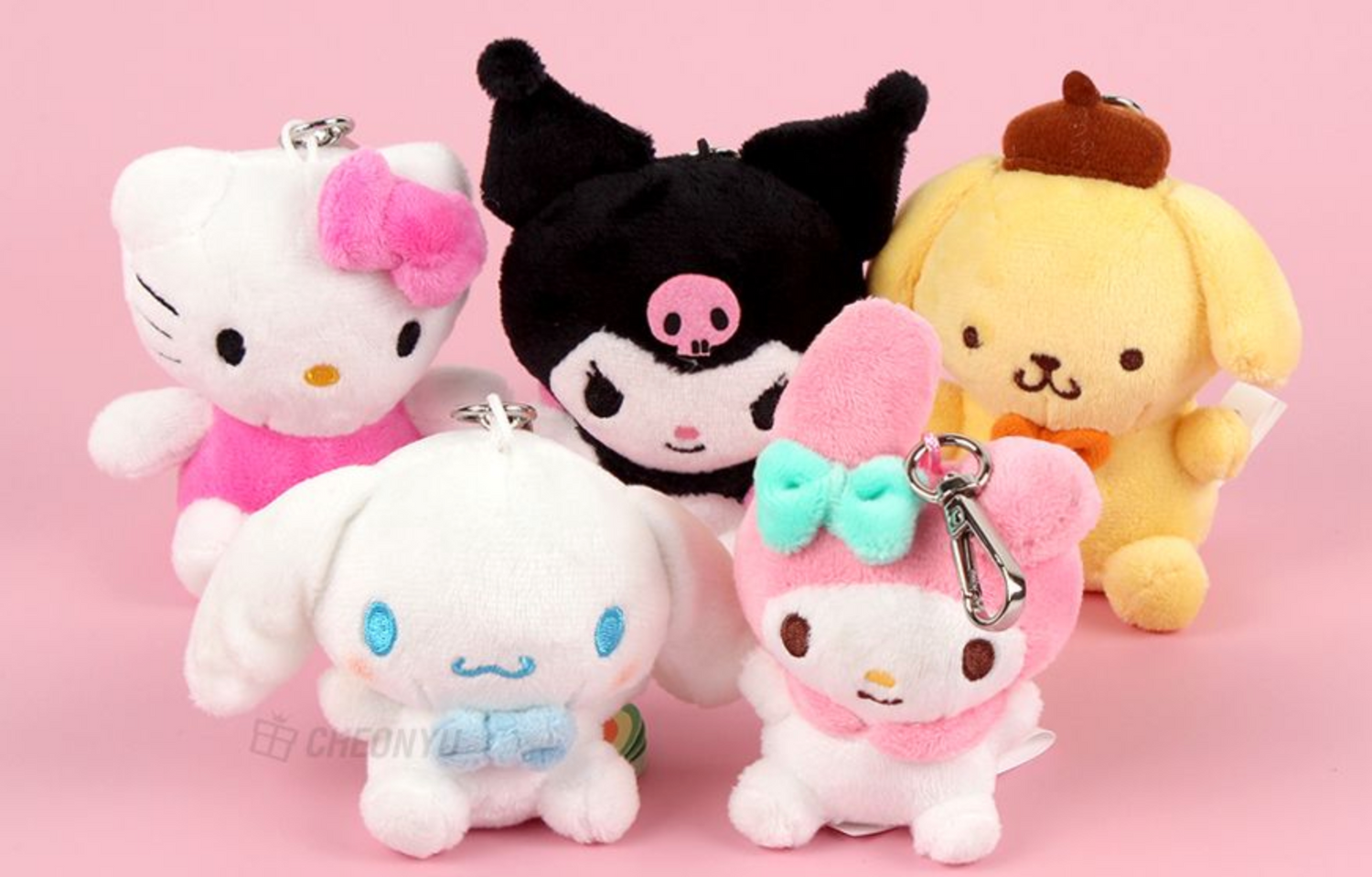 Take Your Favorite Sanrio Characters Everywhere with Plush Keychains