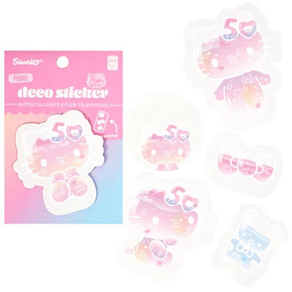 Sanrio Phone Deco Sticker - Hello Kitty 50Th Anniversary
