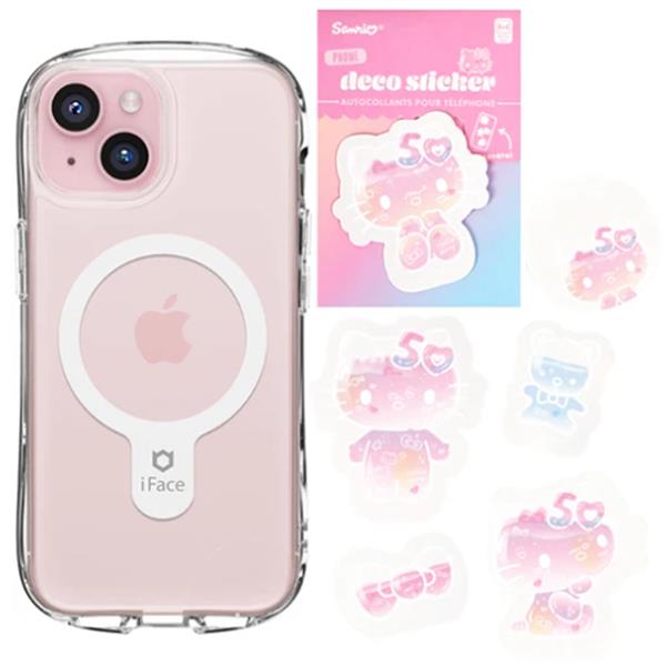 Sanrio Phone Deco Sticker - Hello Kitty 50Th Anniversary