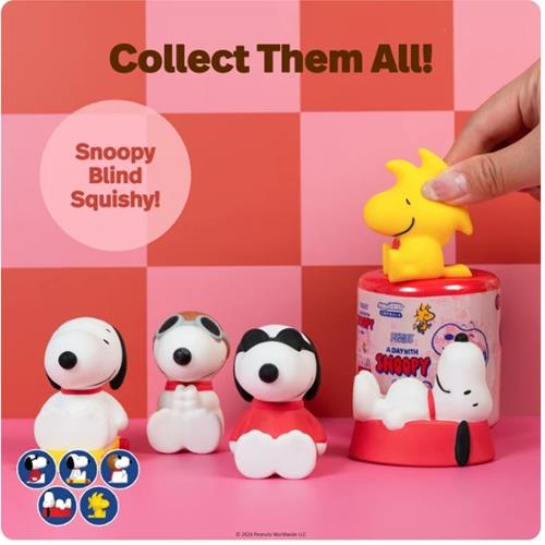Snoopy &amp; Peanuts Day Squishy Capsule Toys - Series 1