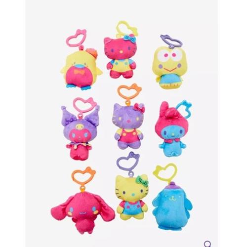 Sanrio Hello Kitty And Friends Blacklight Blind Plush Clips