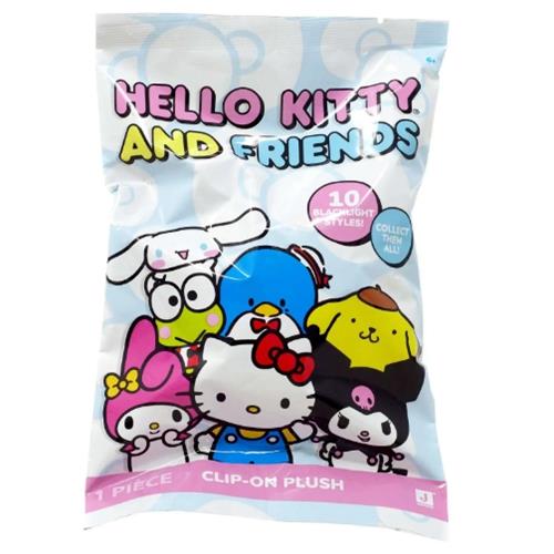 Sanrio Hello Kitty And Friends Blacklight Blind Plush Clips