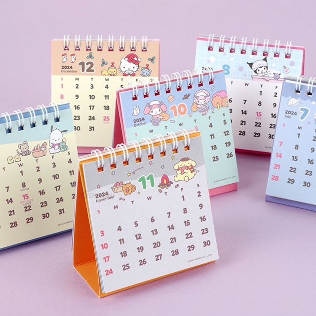 2024 Sanrio Desk Calendar - Kuromi - Kawaii Co.