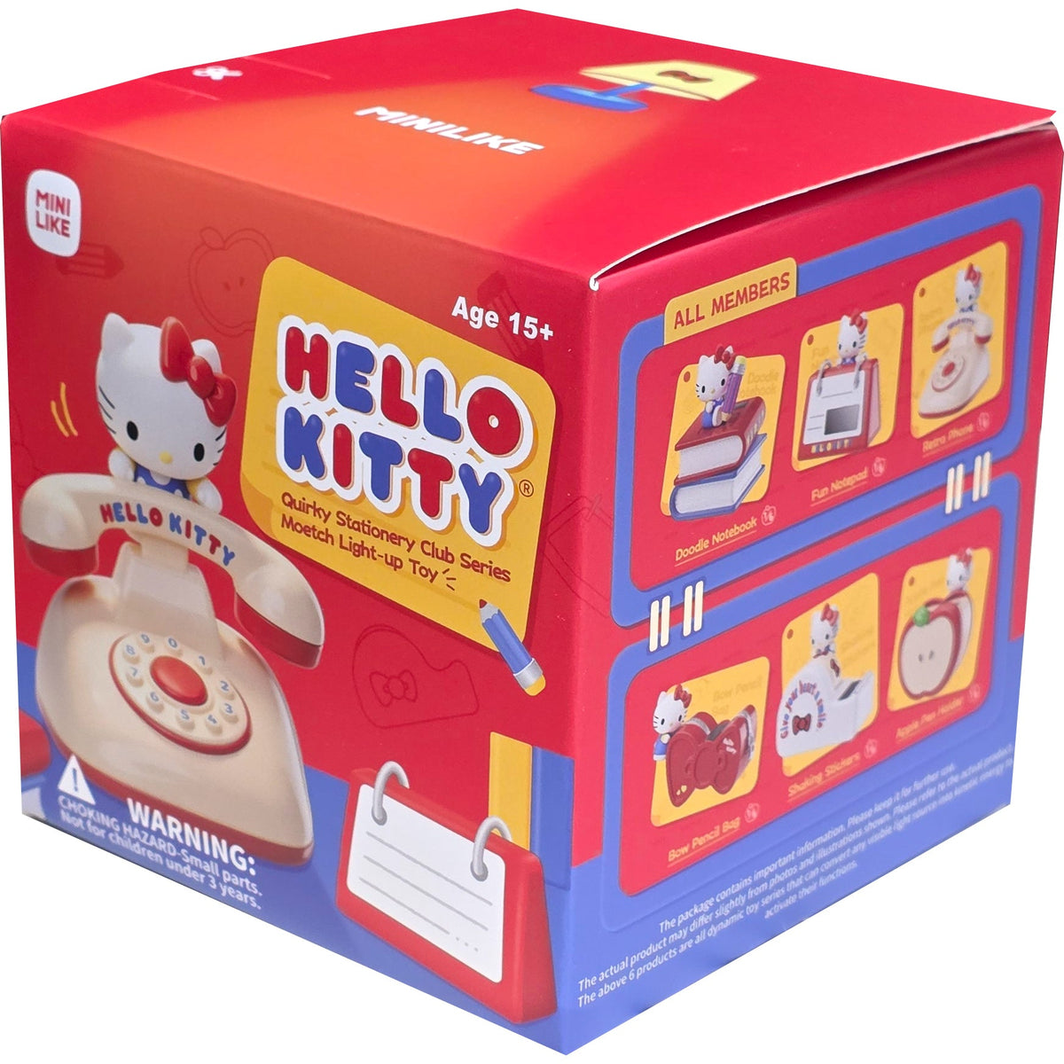Moetch Hello Kitty Quirky Stationery Club Light-up Toy Blind Box