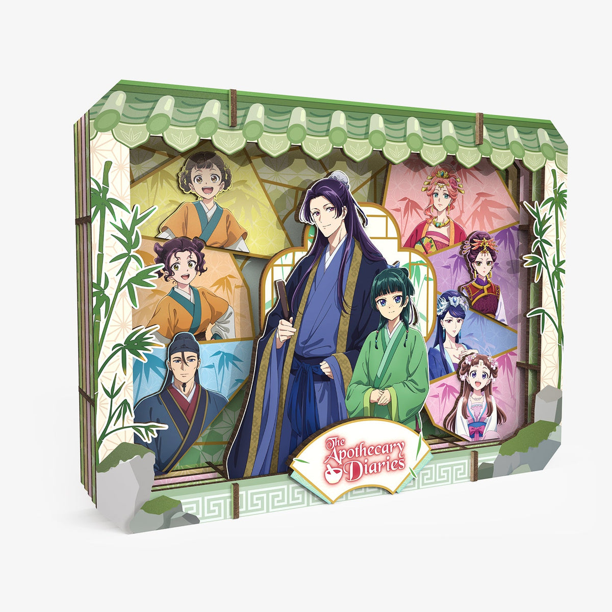 The Apothecary Diaries Bamboo Lattice Shadows Wooden Gallery - Large