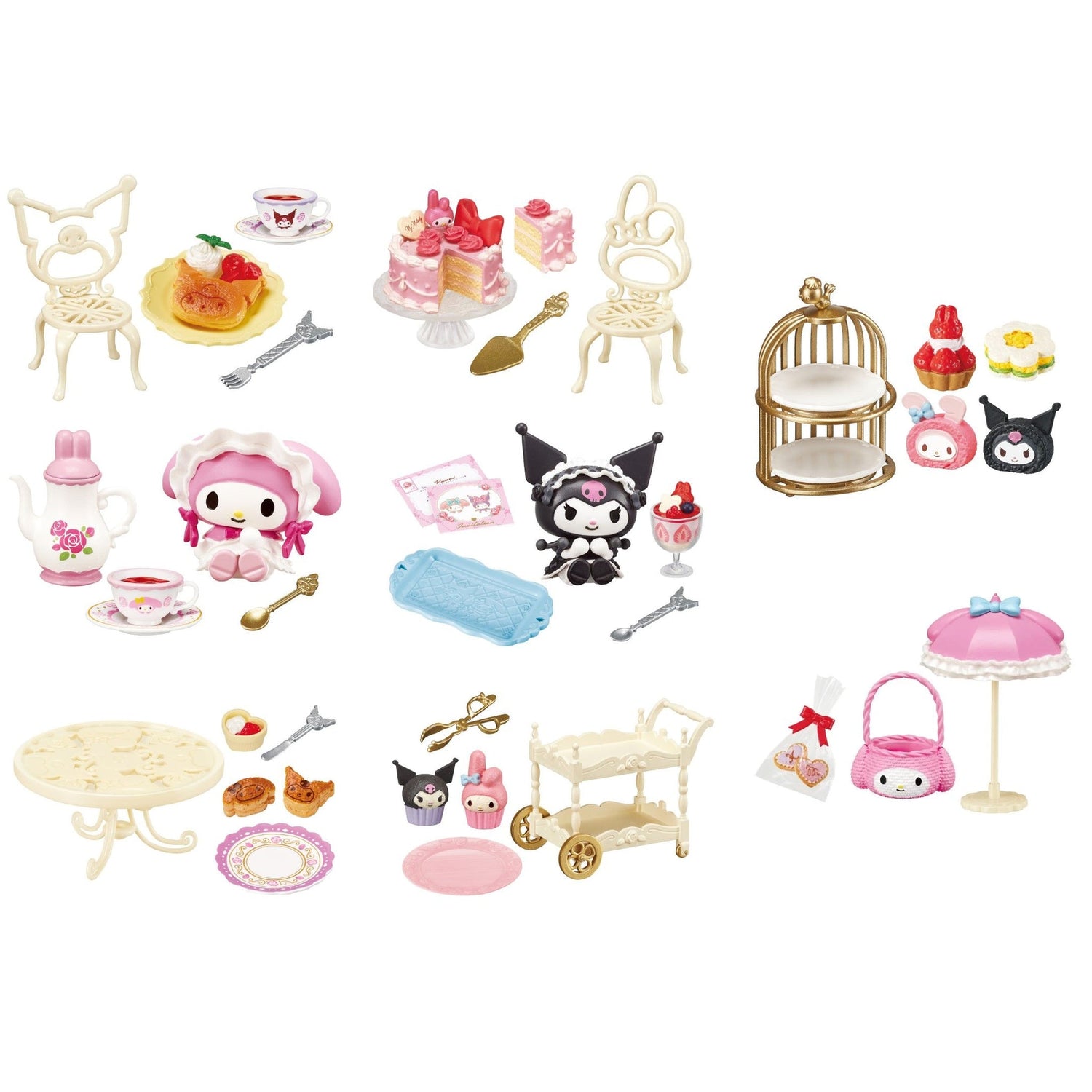 Rement Sanrio My Melody / Kuromi Sweet Tea Party Blind Box