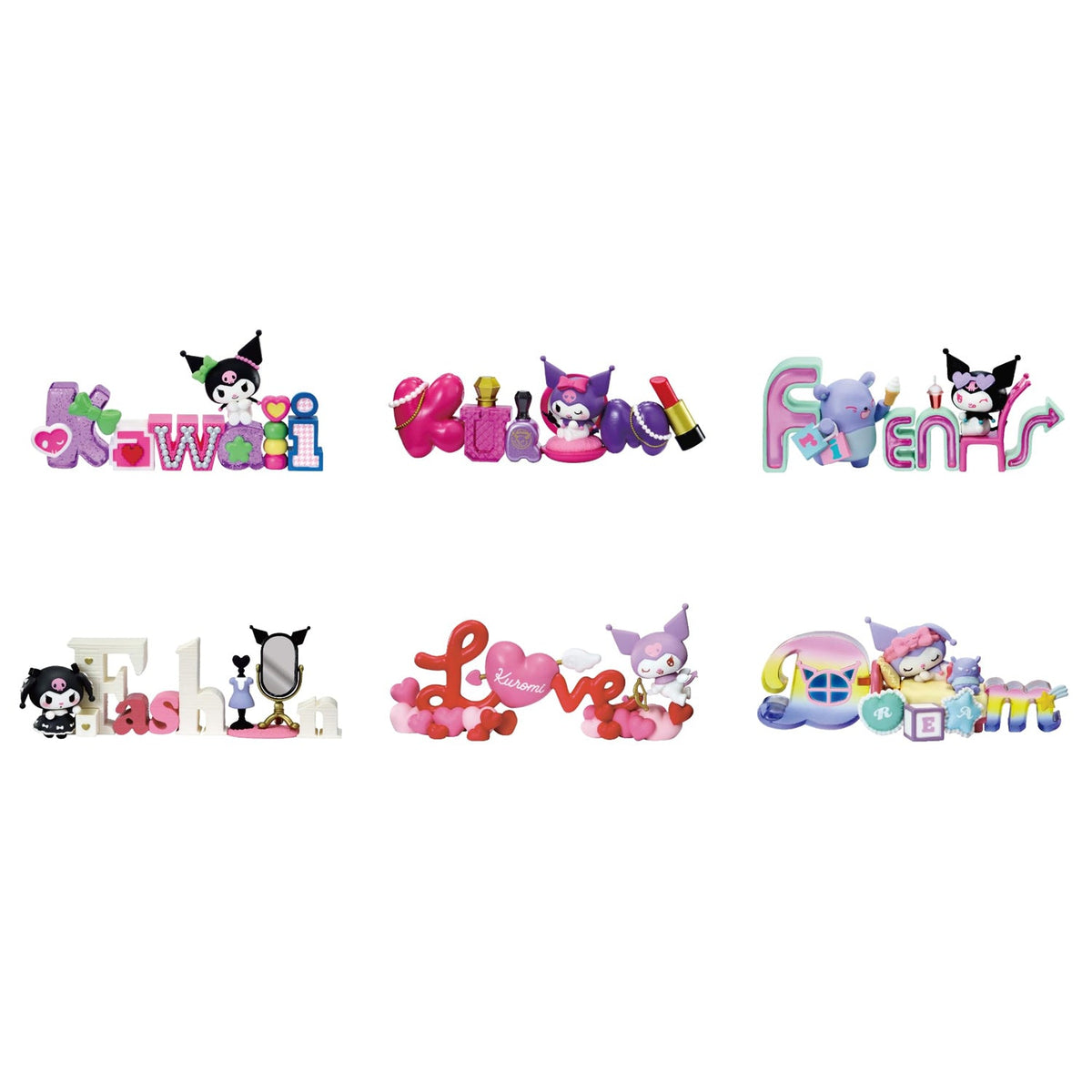 Rement Sanrio Kuromi Words Collection Blind Box