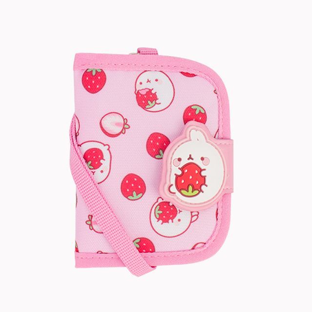 Molang Patterned Two-Tier Necklace Wallet