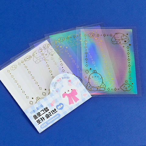 Molang Hologram Photocard Sleeverandom