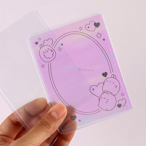 Molang Hologram Photocard Sleeverandom