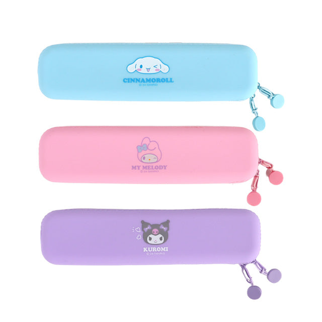 Sanrio Characters Silicone Pencil Case - Kuromi