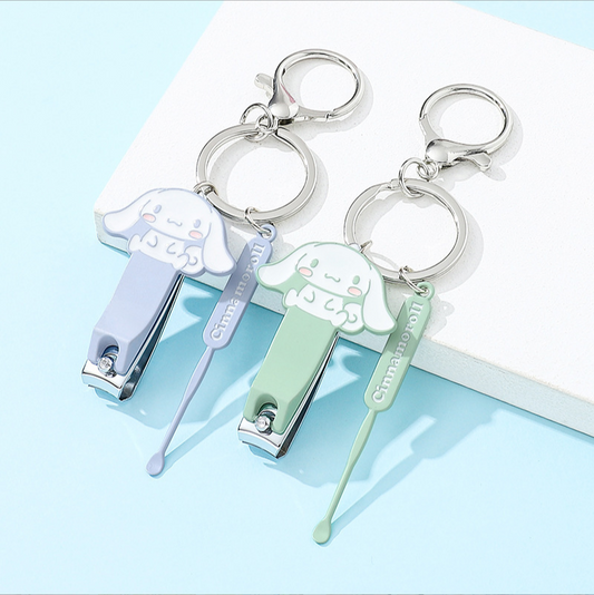 Sanrio Characters Die Cut Nail Clippers And Ear Swab - Cinnamoroll