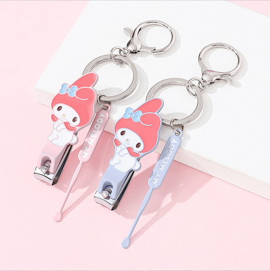 Sanrio Characters Die Cut Nail Clippers And Ear Swab - My Melody