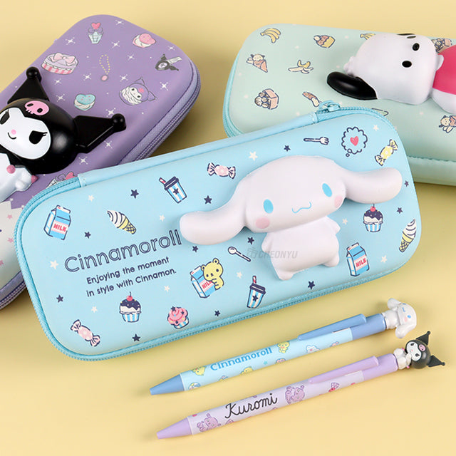 Sanrio Characters Dessert Squishy Pen Case - Cinnamoroll