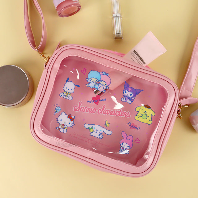 Sanrio Characters I Want You Clear Cross Bag