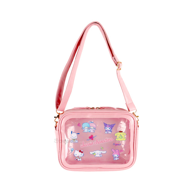 Sanrio Characters I Want You Clear Cross Bag