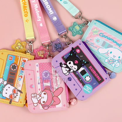 Sanrio Characters Newtro Strap Card Wallet – Kuromi