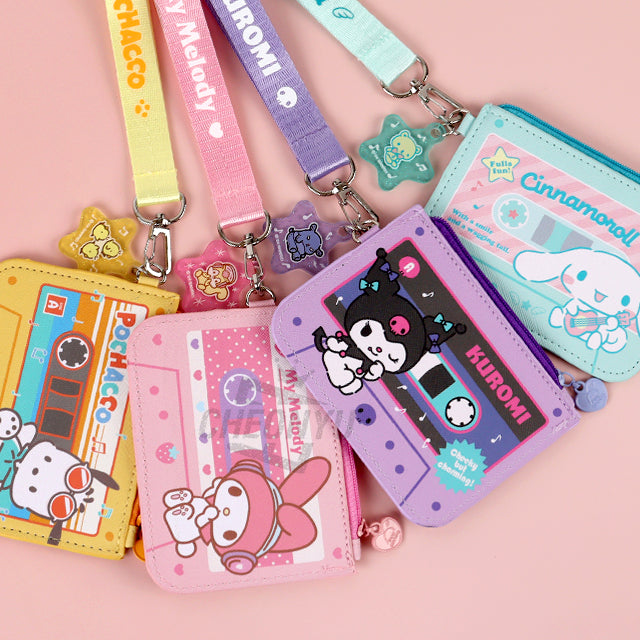 Sanrio Characters Newtro Strap Card Wallet – Cinnamoroll