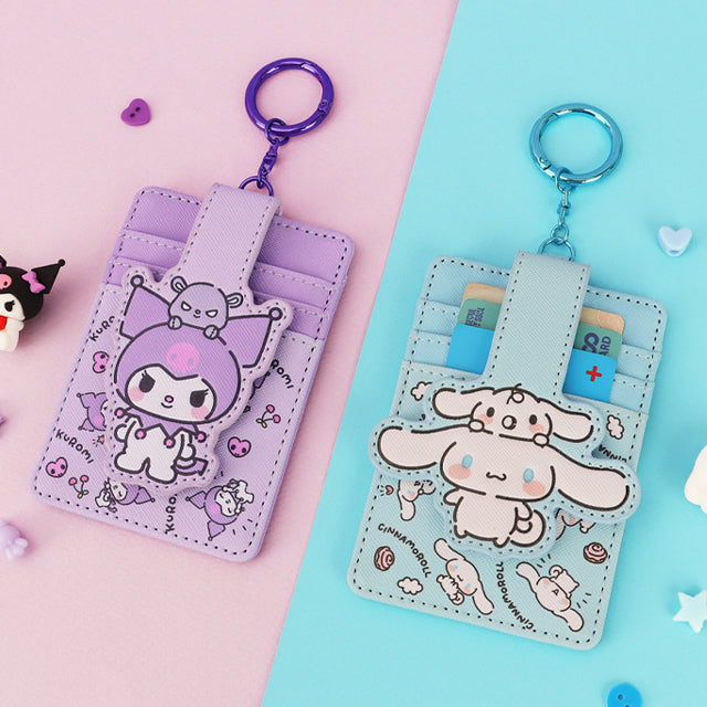 Sanrio 3-Layer Card Wallet Key Ring – Cinnamoroll
