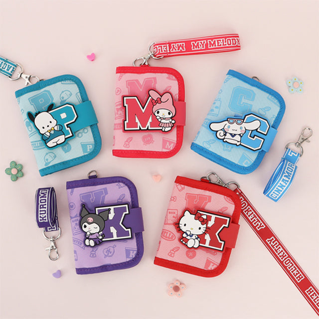Sanrio Initials 2-Layer Necklace Wallet – Kuromi