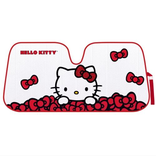 Sanrio Hello Kitty With Bowknot Auto Sun Shade Size: 57" X 27"