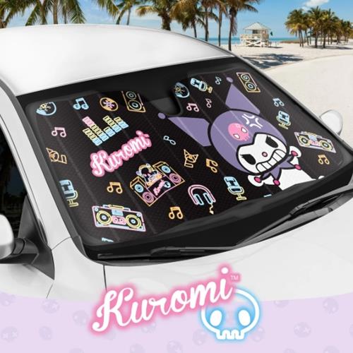 Sanrio Kuromi Auto Sun Shade Size: 57" X 27"