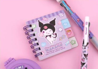 Sanrio Characters Mini Index Notebook - Kuromi