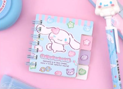 Sanrio Characters Mini Index Notebook - Cinnamoroll