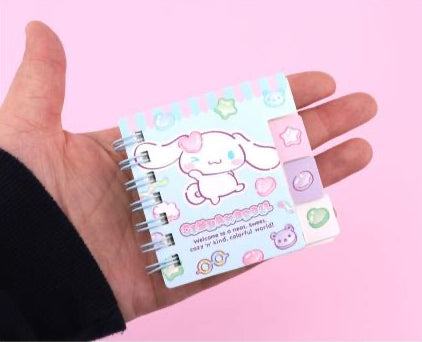 Sanrio Characters Mini Index Notebook - Cinnamoroll