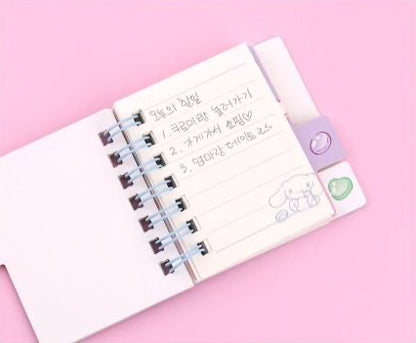 Sanrio Characters Mini Index Notebook - Cinnamoroll