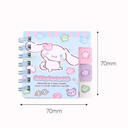 Sanrio Characters Mini Index Notebook - Cinnamoroll