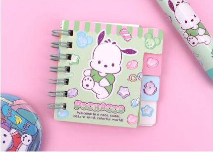 Sanrio Characters Mini Index Notebook - Pochacco