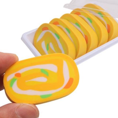 Rolled Omelet Eraser