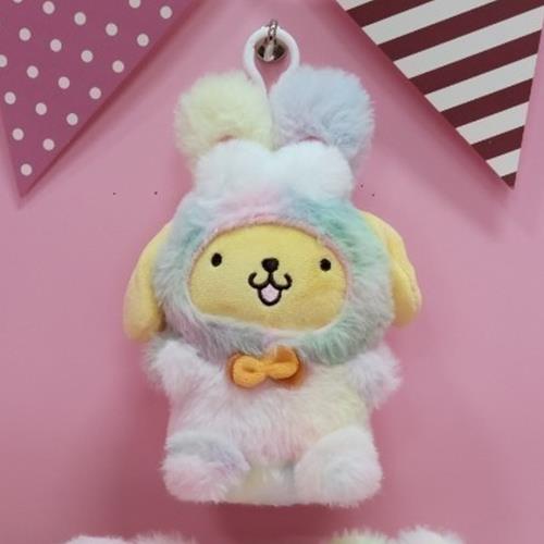 Sanrio Rainbow Backpack Keychain 13Cm - Pompompurin