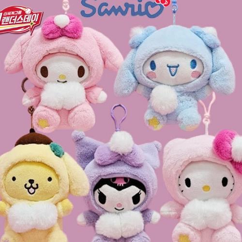 Sanrio Pastel Costume Backpack Keychain - Hello Kitty 13Cm