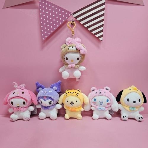 Sanrio Friends Pastel Costume Backpack Keychain Ver.2 - Hello Kitty 13Cm